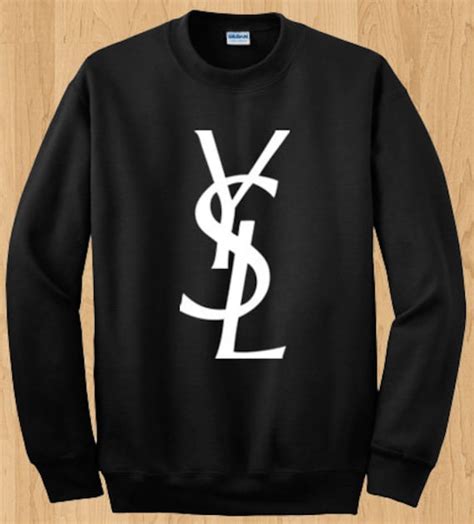 ysl sweater logo|ysl crewneck sweatshirt.